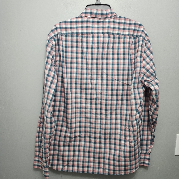 J.crew factory men's button-down shirt size XL slim untucked flex washed - Picture 7 of 11